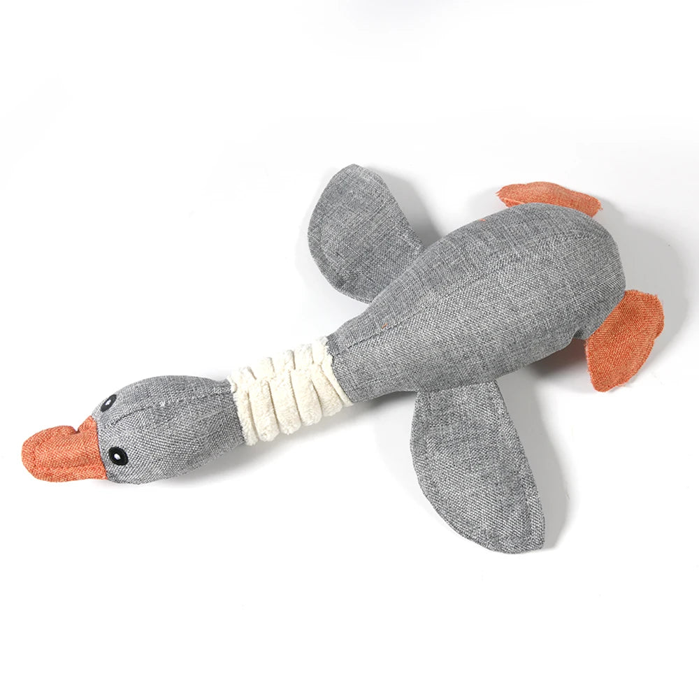 QuackyPaws™ Plush Duck Dog Toy