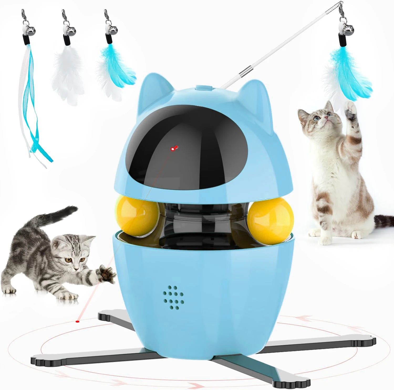 PawGlow™ 3-in-1 Interactive Cat Toy