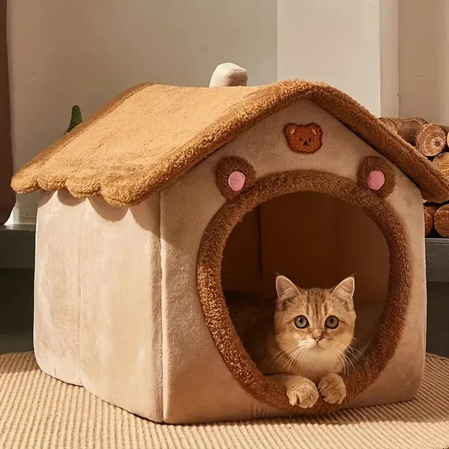 FurryHaven™ Foldable & Washable Pet House