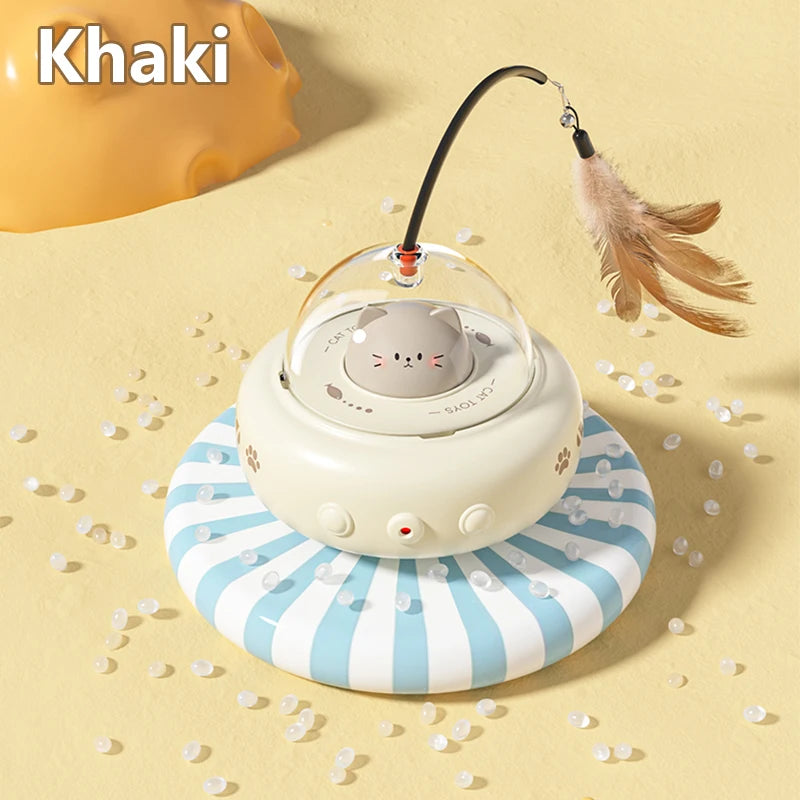 UFO Paws™ Smart Cat Toy with Bell & Feather